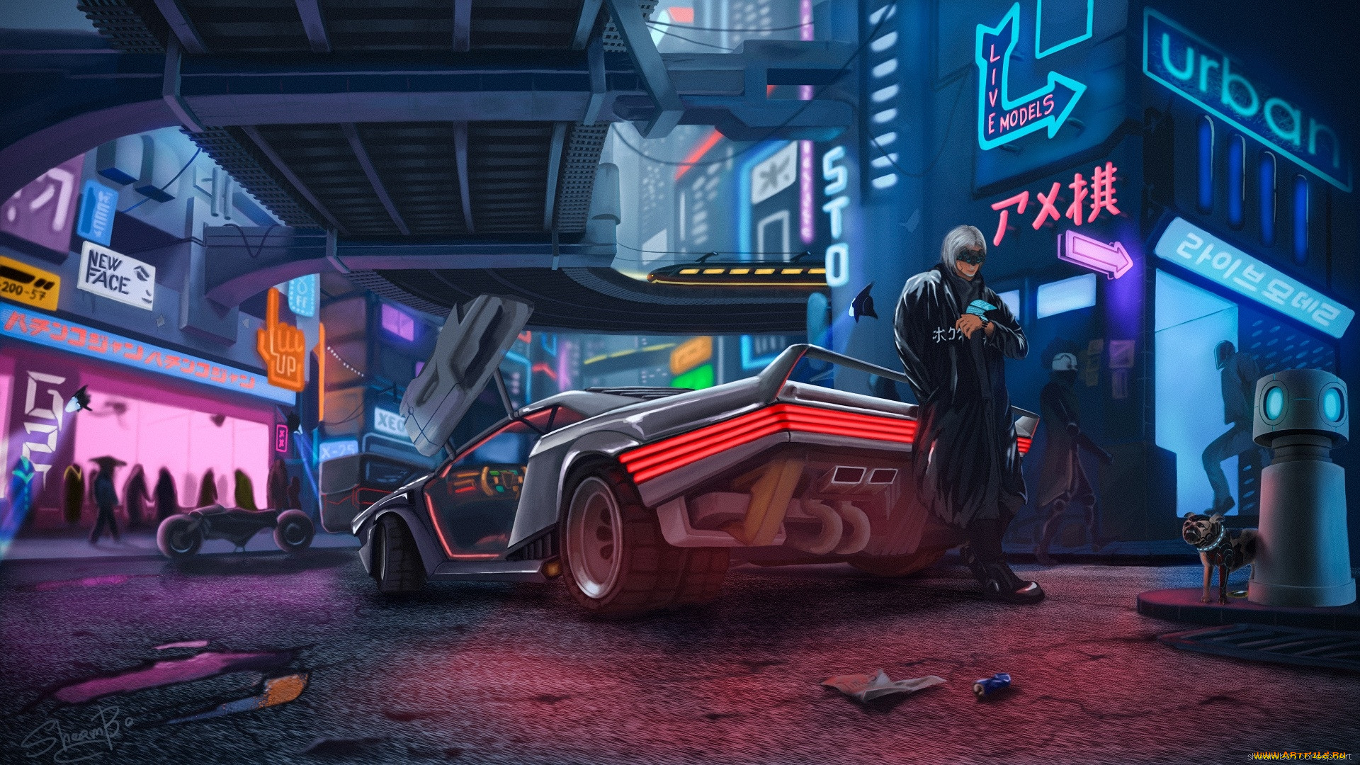 Cyberpunk style wallpaper фото 100